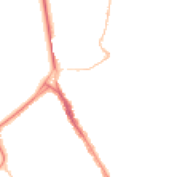 Night-time road noise heatmap for BS6 6TU