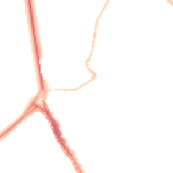 Night-time road noise heatmap for BS6 6UX