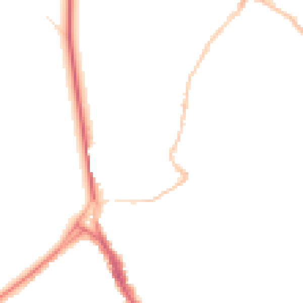 Night-time road noise heatmap for BS6 6YN