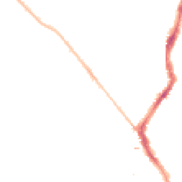 Night-time road noise heatmap for BS6 7AT