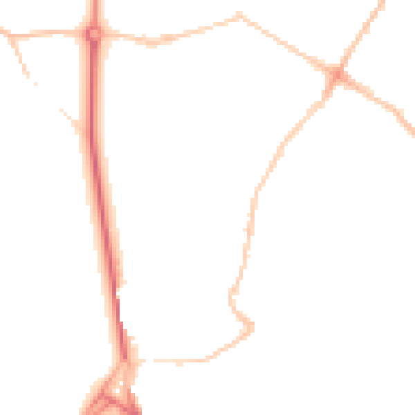 Night-time road noise heatmap for BS6 7JL