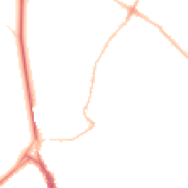 Night-time road noise heatmap for BS6 7JS