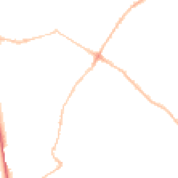 Night-time road noise heatmap for BS6 7LJ