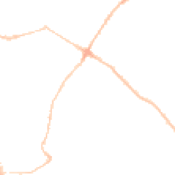 Night-time road noise heatmap for BS6 7LL