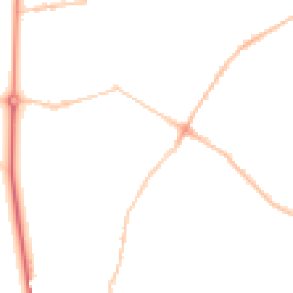 Night-time road noise heatmap for BS6 7NG