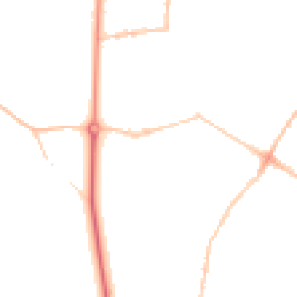 Night-time road noise heatmap for BS6 7PJ