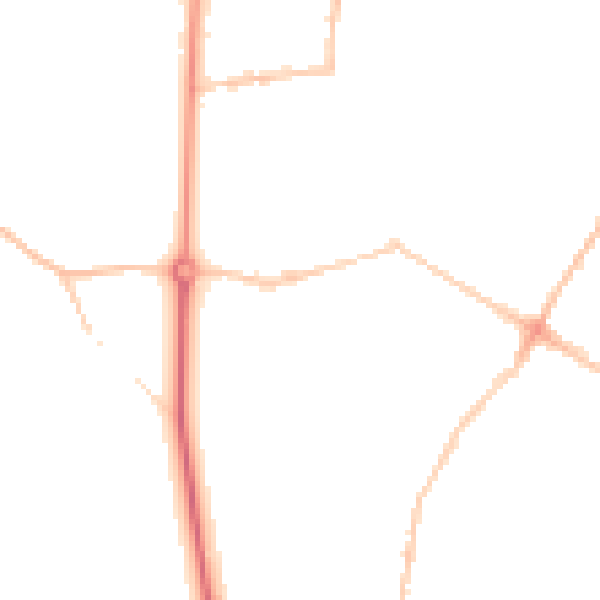 Night-time road noise heatmap for BS6 7PQ