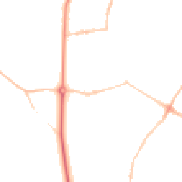 Night-time road noise heatmap for BS6 7PT