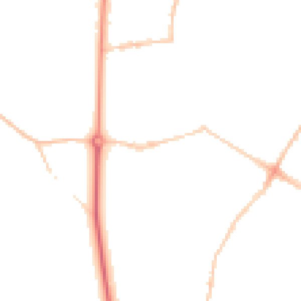 Night-time road noise heatmap for BS6 7QB