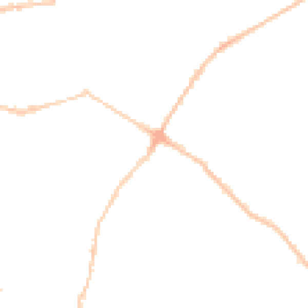 Night-time road noise heatmap for BS6 7SL
