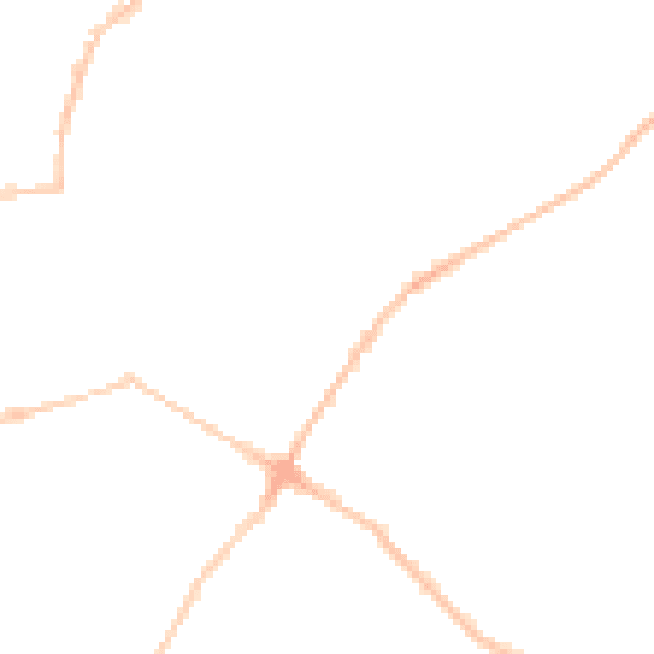 Night-time road noise heatmap for BS6 7UB