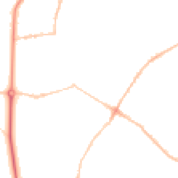 Night-time road noise heatmap for BS6 7UT