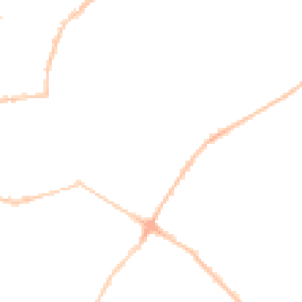 Night-time road noise heatmap for BS6 7UY