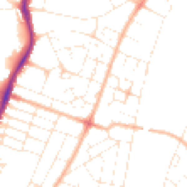 Daytime road noise heatmap for BS7 0PE
