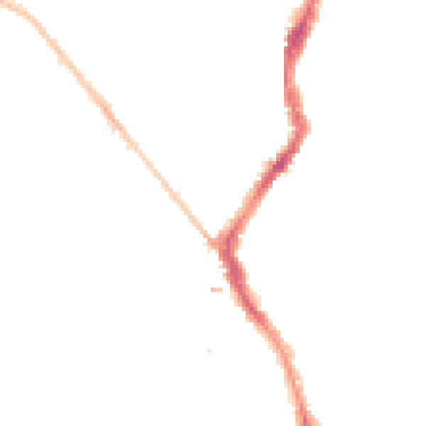 Night-time road noise heatmap for BS7 8DA