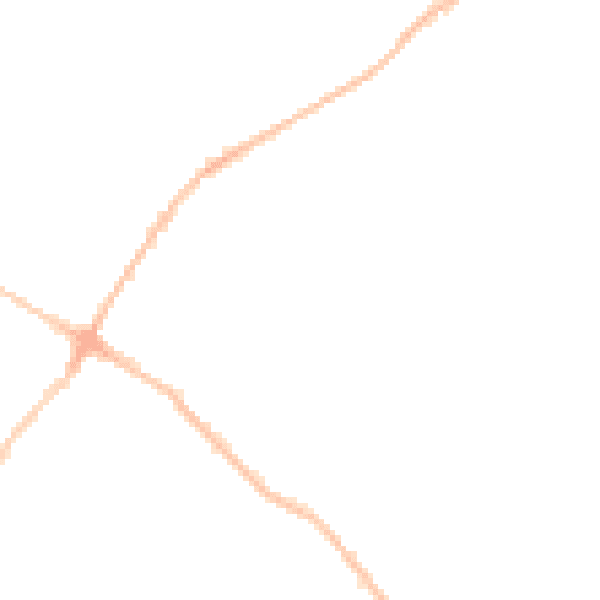 Night-time road noise heatmap for BS7 8JN