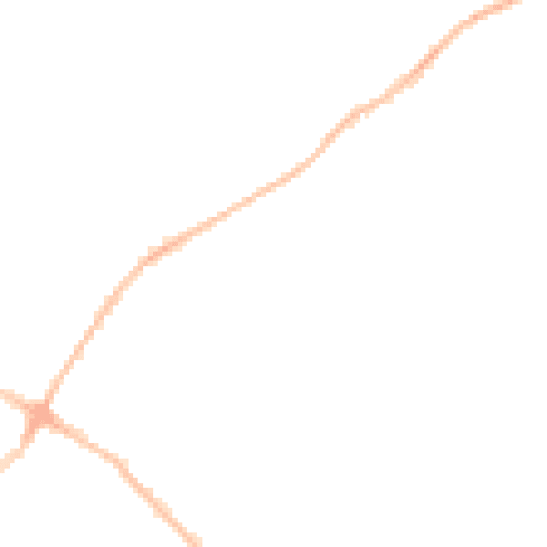 Night-time road noise heatmap for BS7 8JS