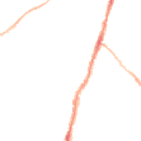 Night-time road noise heatmap for BS7 8QS