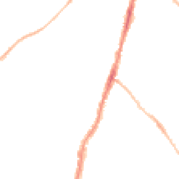 Night-time road noise heatmap for BS7 8RP