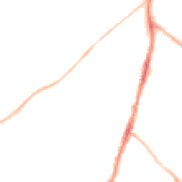 Night-time road noise heatmap for BS7 8SH