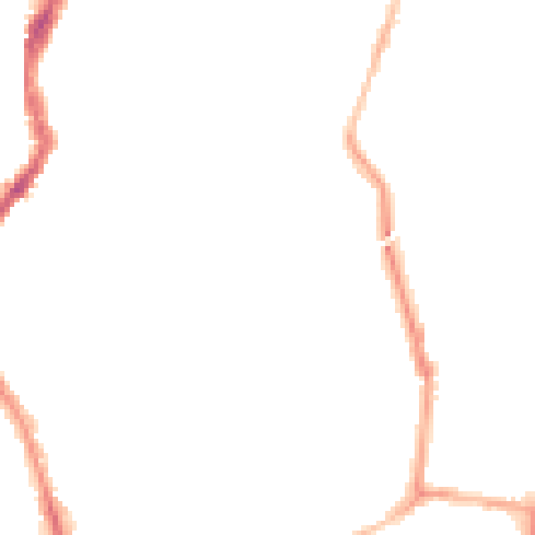 Night-time road noise heatmap for BS7 9AU