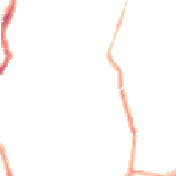 Night-time road noise heatmap for BS7 9AX