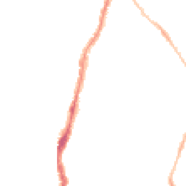 Night-time road noise heatmap for BS7 9DR