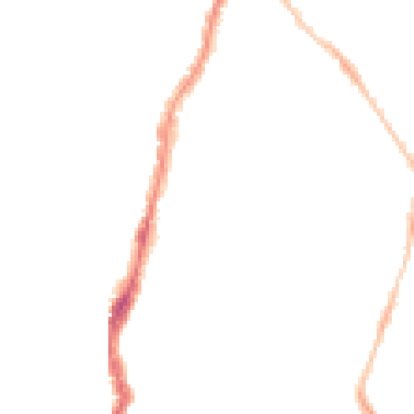 Night-time road noise heatmap for BS7 9EW