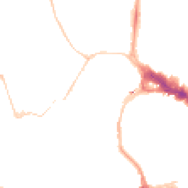 Night-time road noise heatmap for BS8 1AW