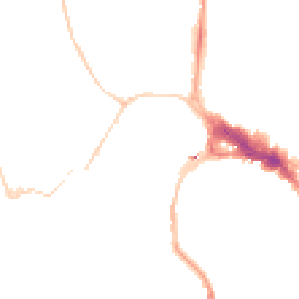 Night-time road noise heatmap for BS8 1AX