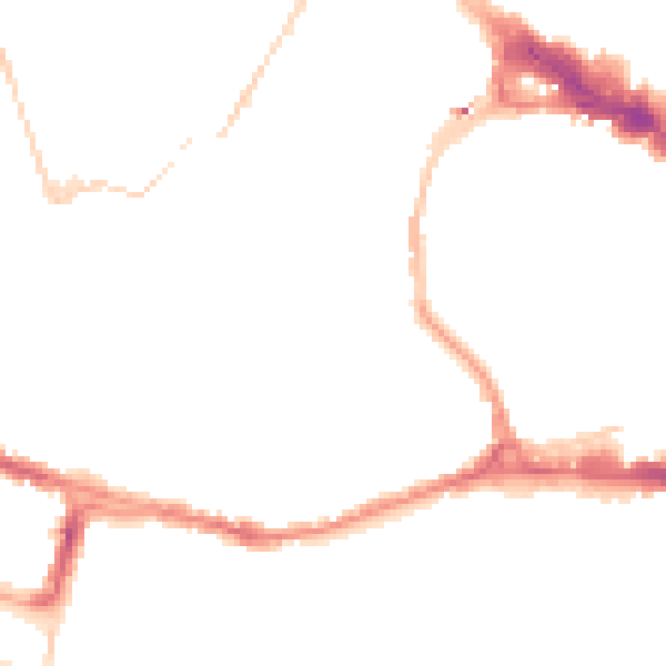 Night-time road noise heatmap for BS8 1DF