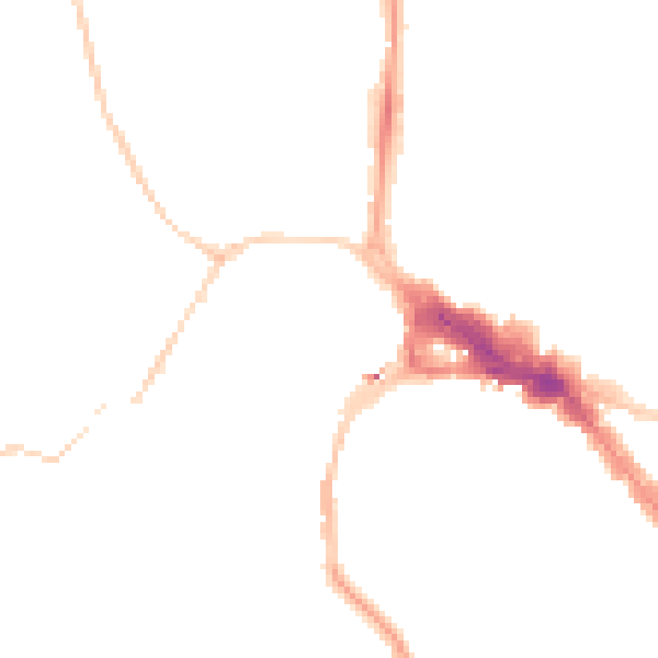 Night-time road noise heatmap for BS8 1JN