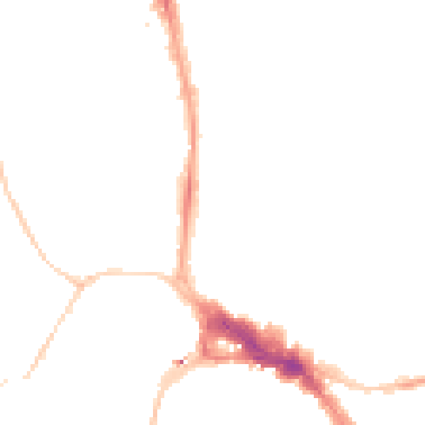 Night-time road noise heatmap for BS8 1PG