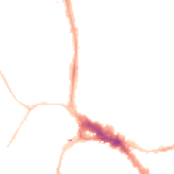 Night-time road noise heatmap for BS8 1SG