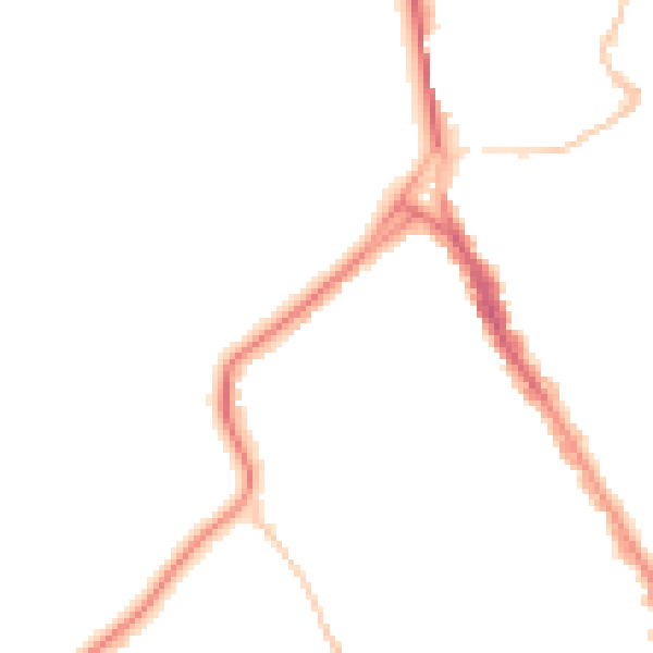 Night-time road noise heatmap for BS8 2HF