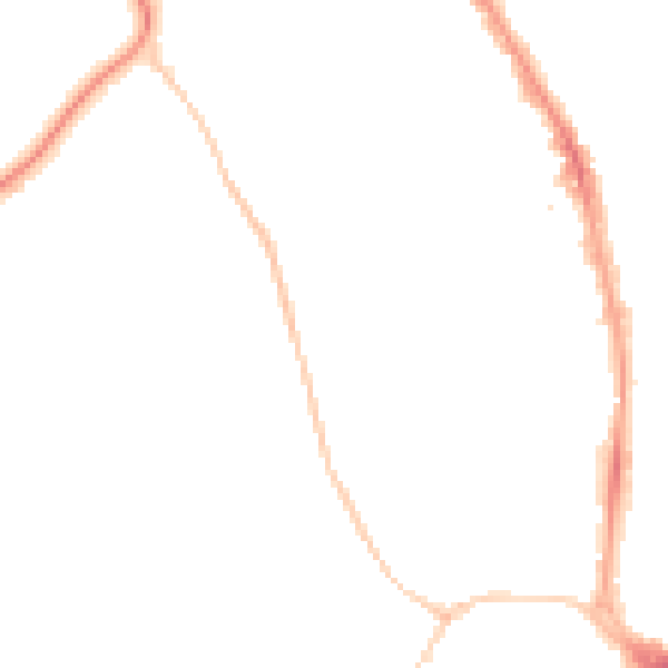 Night-time road noise heatmap for BS8 2HN