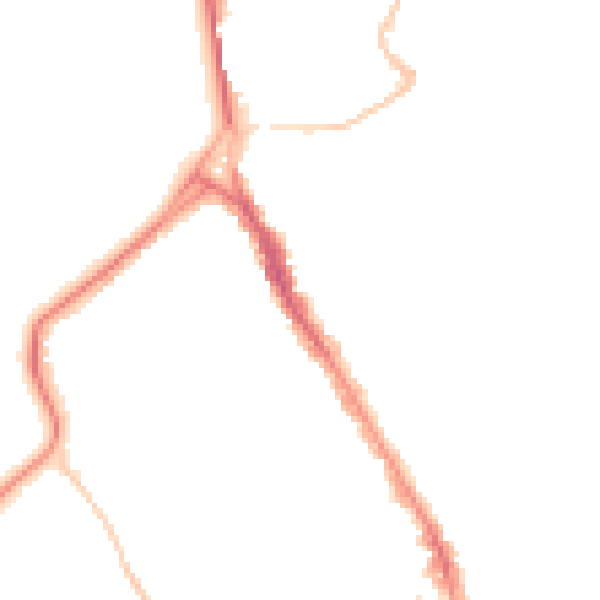 Night-time road noise heatmap for BS8 2RL