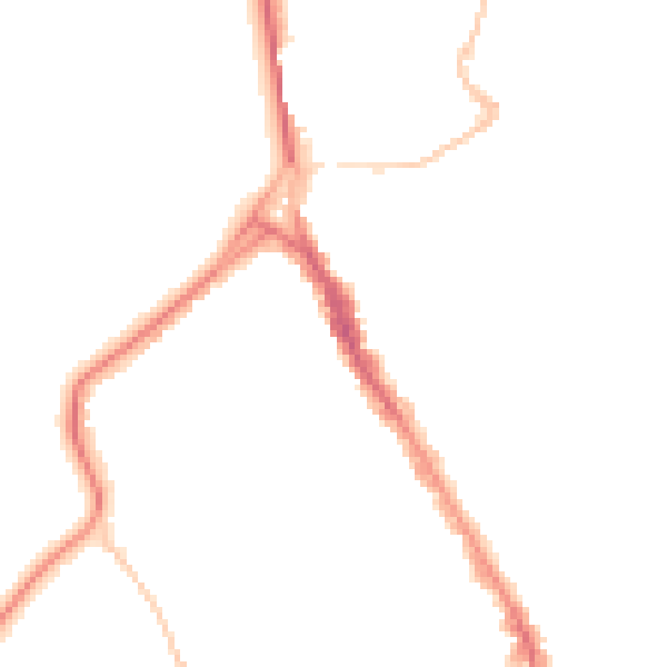 Night-time road noise heatmap for BS8 2RS