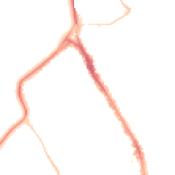 Night-time road noise heatmap for BS8 2SR