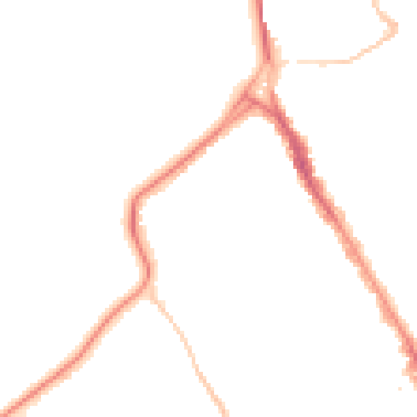 Night-time road noise heatmap for BS8 2TT
