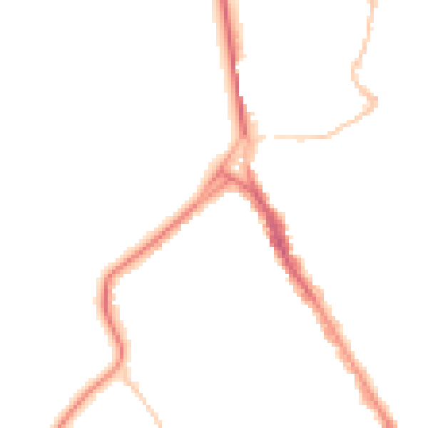 Night-time road noise heatmap for BS8 2UA