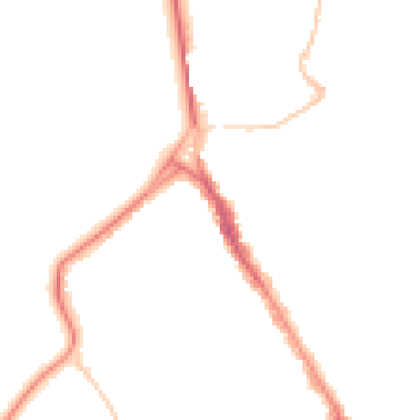 Night-time road noise heatmap for BS8 2YA