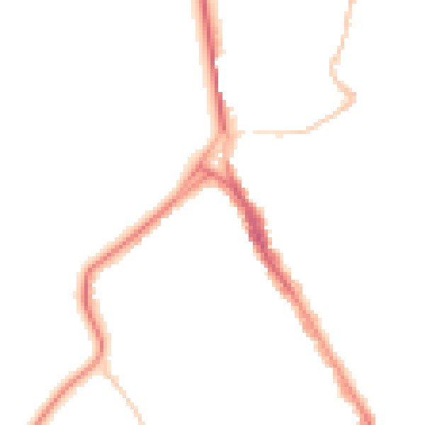 Night-time road noise heatmap for BS8 2YF