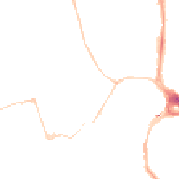 Night-time road noise heatmap for BS8 3AJ