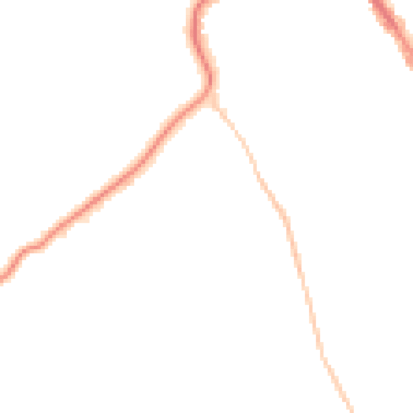 Night-time road noise heatmap for BS8 3HB