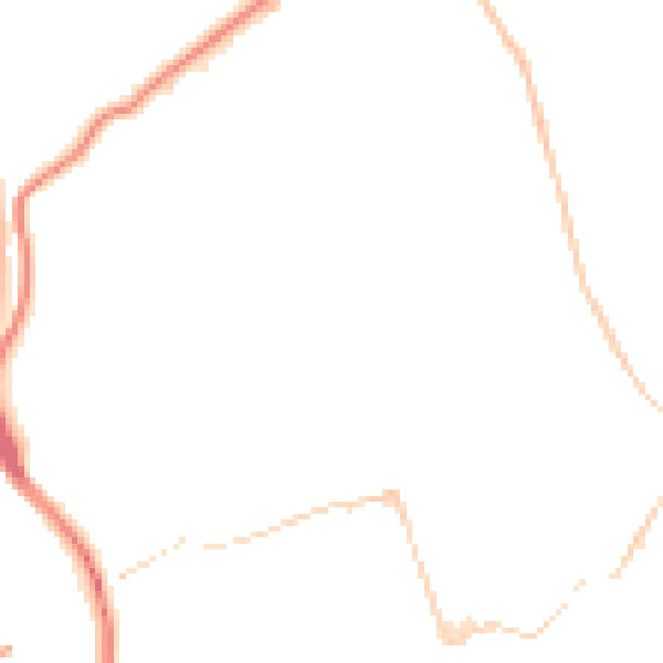 Night-time road noise heatmap for BS8 3LA