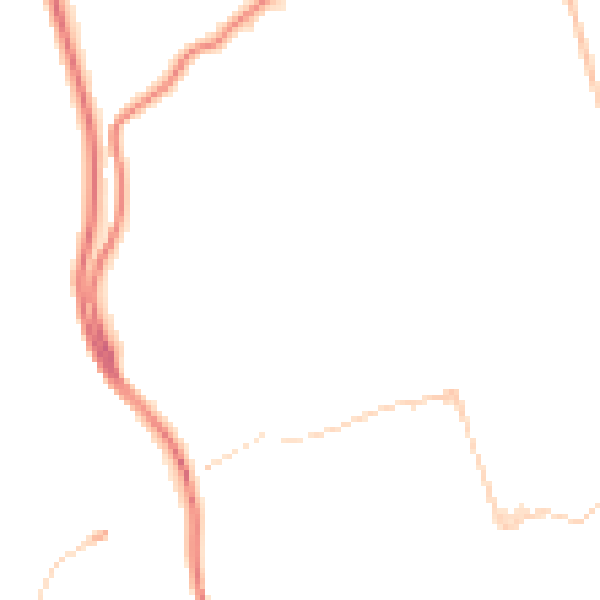 Night-time road noise heatmap for BS8 3LW