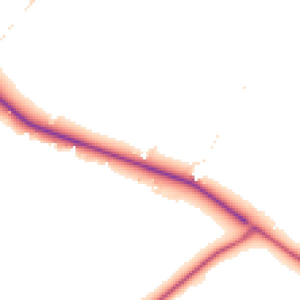 Daytime road noise heatmap for BS8 3QE