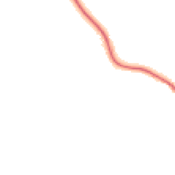 Night-time road noise heatmap for BS8 3SB