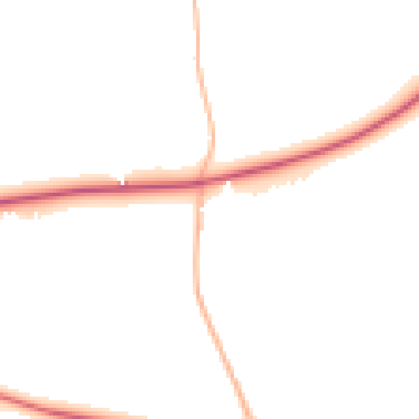 Daytime road noise heatmap for BS8 3TQ